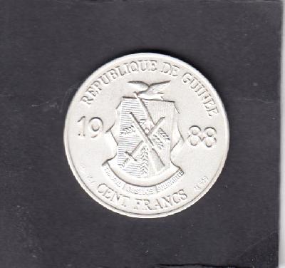 Beschrijving: 100 Francs S-OLYMPC BARCELONA 1992 DISCUS